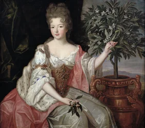 Porträt von Françoise Marie de Bourbon (1677-1749), Herzogin von Orléans (Mademoiselle de Blois)